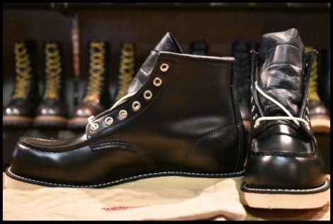 【8D 未使用 リミテッド限定 19年】レッドウィング 8848 アイリッシュセッター ブラック 黒 ガラスレザー ブーツ redwing HOPESMORE