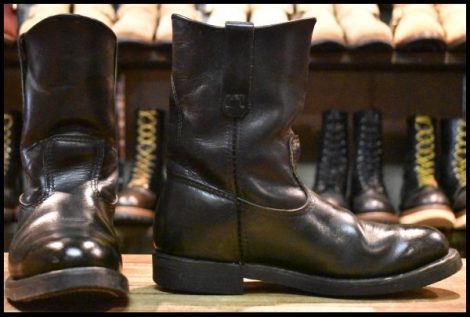 【7E 良品 03年】レッドウィング 1180 ペコス 黒 ブラッククローム プルオン ブーツ redwing pecos HOPESMORE