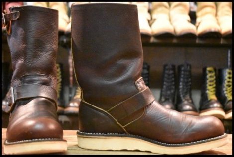 【7.5D 良品 06年】レッドウィング 2970 エンジニア 茶 ブラウン スチール無し トラクショントレッド ブーツ redwing HOPESMORE
