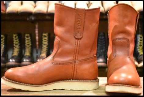 【7E 良品 11年】レッドウィング 8866 ペコス 赤茶 オロラセット クッションソール プルオン ブーツ redwing pecos HOPESMORE