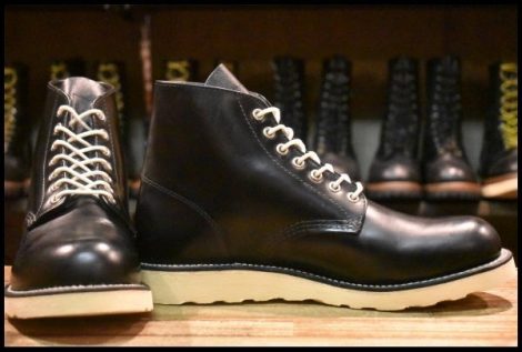 【9.5D 美品 FREAK’S STORE別注 17年】レッドウィング 8823 アイリッシュセッター 黒 ガラスレザー ブラック ブーツ redwing HOPESMORE