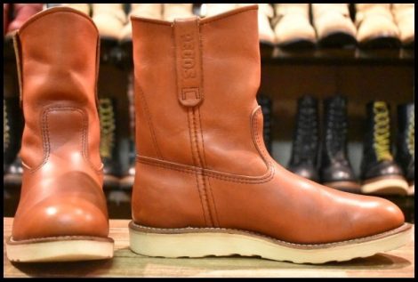 【7E 良品 11年】レッドウィング 8866 ペコス 赤茶 オロラセット クッションソール プルオン ブーツ redwing pecos HOPESMORE