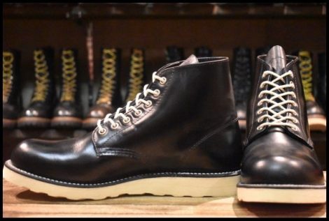 【9.5D 美品 FREAK’S STORE別注 17年】レッドウィング 8823 アイリッシュセッター 黒 ガラスレザー ブラック ブーツ redwing HOPESMORE