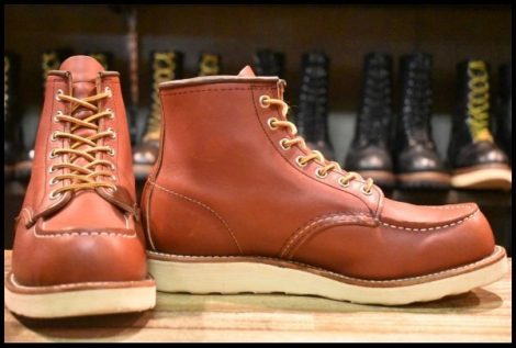 【7E 箱付 良品 犬タグ復刻 23年】レッドウィング 8875 アイリッシュセッター 赤茶 オロラセット モックトゥ ブーツ redwing HOPESMORE