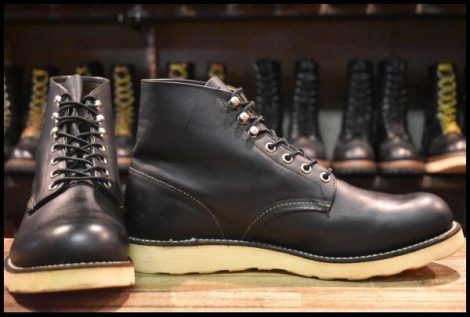 【10D 美品 09年】レッドウィング 8165 アイリッシュセッター ブラッククローム プレーントゥ 編み上げ ブーツ redwing HOPESMORE
