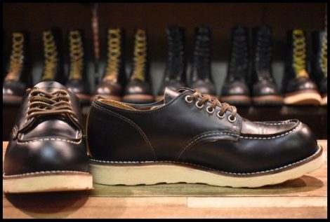 【9D 箱付 美品】レッドウィング 9894 オックスフォード 黒 ブラック クローンダイク モックトゥ 短靴 ブーツ redwing HOPESMORE