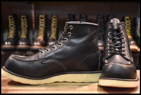 【7D 良品 10年】レッドウィング 8179 アイリッシュセッター 黒 ブラッククローム モックトゥ 8130 ブーツ redwing HOPESMORE