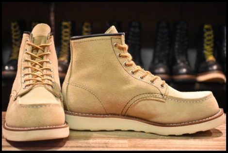 【6E 良品 犬タグ復刻 21年】レッドウィング 8173 スエード アイリッシュセッター ラフアウト モックトゥ ブーツ redwing HOPESMORE