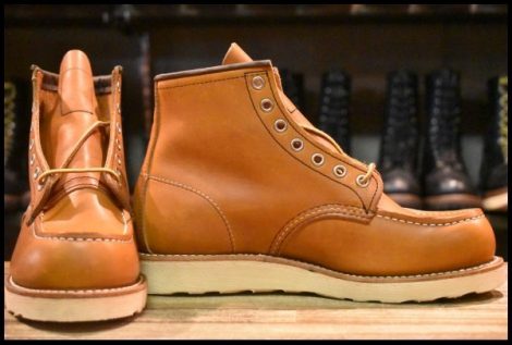 【7E 未使用 19年】レッドウィング 875 アイリッシュセッター 茶 オロレガシー モックトゥブーツ redwing HOPESMORE