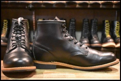 【10D 美品 24年】レッドウィング 9423 ベックマン 黒 ブラック エクスカリバー プレーントゥ 9414 9014 ブーツ redwing HOPESMORE