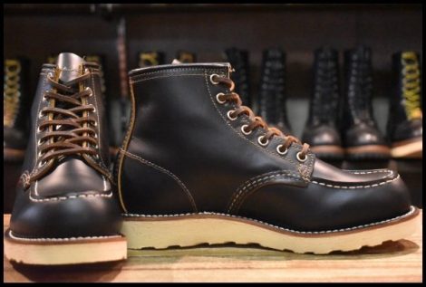 【7E 美品 19年】レッドウィング 9874 アイリッシュセッター ブラック クローンダイク モックトゥ 黒 編み上げ ブーツ redwing HOPESMORE