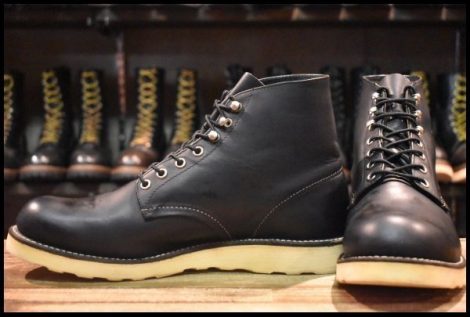 【10D 美品 09年】レッドウィング 8165 アイリッシュセッター ブラッククローム プレーントゥ 編み上げ ブーツ redwing HOPESMORE
