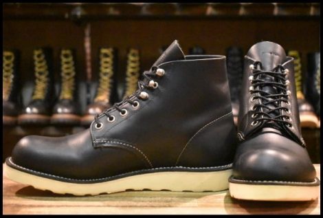 【7.5D 良品 10年】レッドウィング 8165 アイリッシュセッター ブラッククローム プレーントゥ 編み上げ ブーツ redwing HOPESMORE