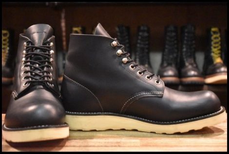 【7.5D 良品 10年】レッドウィング 8165 アイリッシュセッター ブラッククローム プレーントゥ 編み上げ ブーツ redwing HOPESMORE
