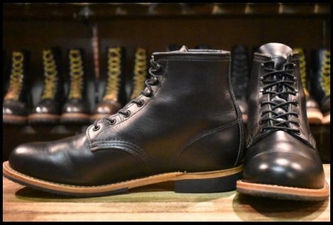【10D 美品 24年】レッドウィング 9423 ベックマン 黒 ブラック エクスカリバー プレーントゥ 9414 9014 ブーツ redwing HOPESMORE