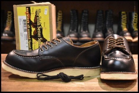 【9D 箱付 美品】レッドウィング 9894 オックスフォード 黒 ブラック クローンダイク モックトゥ 短靴 ブーツ redwing HOPESMORE