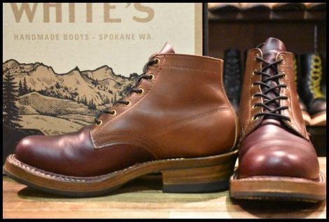 【9.5E 箱付 美品】WHITE’S ホワイツ セミドレス 2332M-HEEL バーガンディクロムエクセル×ブリティッシュタン ビブラム ブーツ HOPESMORE