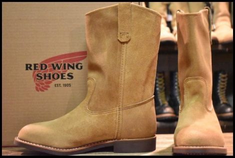 【7.5E 箱付 未使用 25年】レッドウィング 8060 スエード ペコス ホーソーン ミュールスキナー 8156 ブーツ redwing pecos HOPESMORE