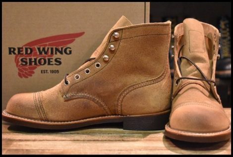 【6.5D 箱付 未使用 22年】レッドウィング 8083 アイアンレンジャー ミュールスキナー スエード 編み上げ ブーツ redwing 8113 HOPESMORE