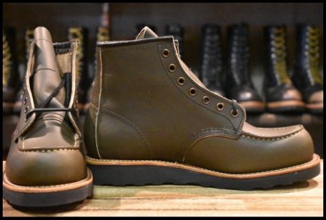 【7D 箱付 未使用 23年】レッドウィング 8828 アルパインポーテージ 深緑 アイリッシュセッター モックトゥ ブーツ redwing HOPESMORE