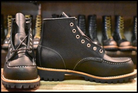 【8.5D 箱付 未使用 25年】レッドウィング 2949 ラフネック アイリッシュセッター ブラック オイルスリック ブーツ 8176 redwing HOPESMORE