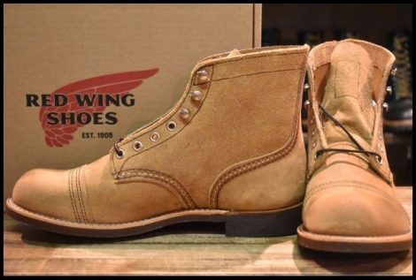 【8D 箱付 未使用 23年】レッドウィング 8083 アイアンレンジャー ミュールスキナー スエード 編み上げ ブーツ redwing 8113 HOPESMORE