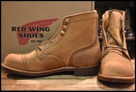 【7D 箱付 未使用 22年】レッドウィング 8083 アイアンレンジャー ミュールスキナー スエード 編み上げ ブーツ redwing 8113 HOPESMORE