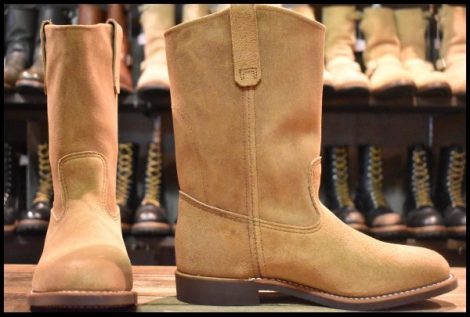 【7.5E 箱付 未使用 25年】レッドウィング 8060 スエード ペコス ホーソーン ミュールスキナー 8156 ブーツ redwing pecos HOPESMORE