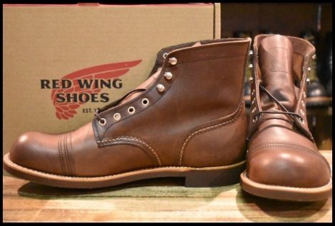 【10D 箱付 未使用 25年】レッドウィング 8111 アイアンレンジャー アンバー ハーネス キャップトゥ ブラウン ブーツ redwing HOPESMORE