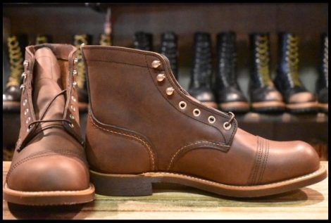 【9D 箱付 未使用 25年】レッドウィング 8111 アイアンレンジャー アンバー ハーネス キャップトゥ ブラウン ブーツ redwing HOPESMORE
