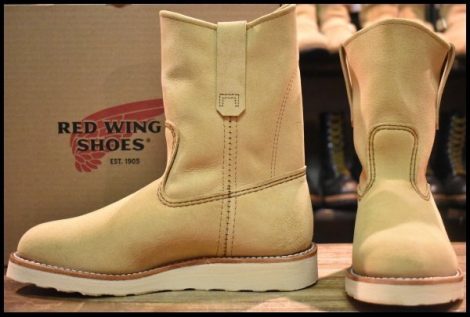 【7E 箱付 未使用 25年】レッドウィング 8168 スエード ペコス ホーソーンアビレーンラフアウト プルオン ブーツ redwing HOPESMORE