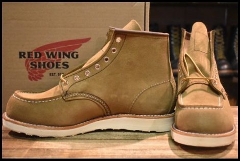 【9.5D 箱付 未使用 24年】レッドウィング 8881 アイリッシュセッター オリーブモハヴェ 編み上げ モックトゥ ブーツ redwing HOPESMORE