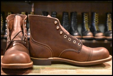 【10D 箱付 未使用 25年】レッドウィング 8111 アイアンレンジャー アンバー ハーネス キャップトゥ ブラウン ブーツ redwing HOPESMORE