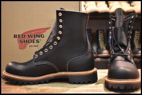【8D 箱付 未使用 25年】レッドウィング 4501 ロガー 黒 ブラック オイルスリック ノンスチールトゥ ブーツ redwing 2218 HOPESMORE