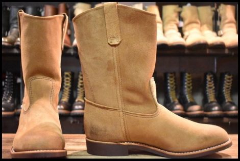 【9.5E 箱付 未使用 25年】レッドウィング 8060 スエード ペコス ホーソーン ミュールスキナー 8156 ブーツ redwing pecos HOPESMORE