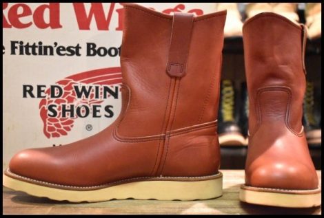 【8D 箱付 美品 緑犬タグ 96年】レッドウィング 866 ペコス オロラセット 赤茶 クッションソール ブーツ redwing pecos 8866 HOPESMORE