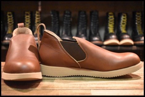 【8E 箱付 DEAD 羽タグ】レッドウィング 2143 ロメオ サイドゴア ブラウン ローカット 短靴 ブーツ redwing 8142 8145 HOPESMORE