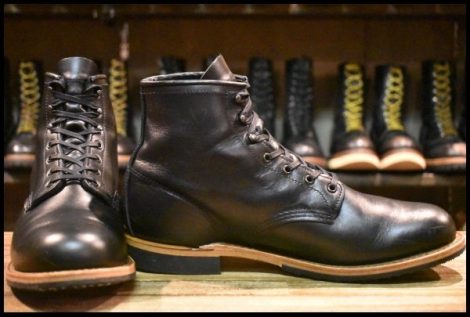 【10.5D 箱付 美品 24年】レッドウィング 9423 ベックマン 黒 ブラック エクスカリバー プレーントゥ 9414 9014 ブーツ redwing HOPESMORE