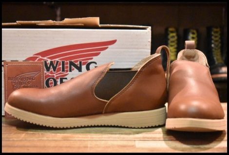 【8E 箱付 DEAD 羽タグ】レッドウィング 2143 ロメオ サイドゴア ブラウン ローカット 短靴 ブーツ redwing 8142 8145 HOPESMORE