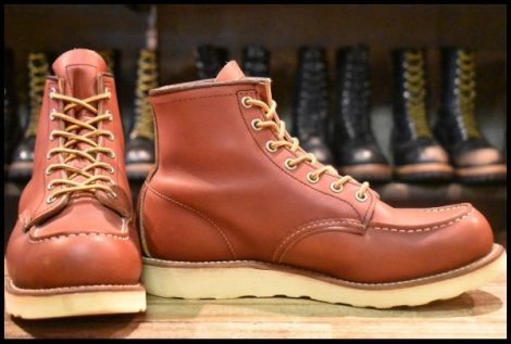 【8E 良品 15年】レッドウィング 8875 アイリッシュセッター 赤茶 オロラセット モックトゥ 編み上げ ブーツ redwing HOPESMORE