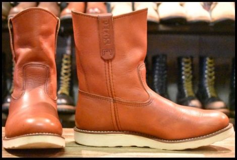 【8E 良品 11年】レッドウィング 8866 ペコス 赤茶 オロラセット プルオン ブーツ redwing pecos HOPESMORE