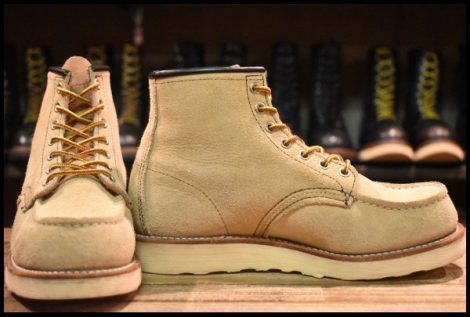【5E 良品 08年】レッドウィング 8173 スエード アイリッシュセッター ラフアウト モックトゥ ブーツ redwing HOPESMORE