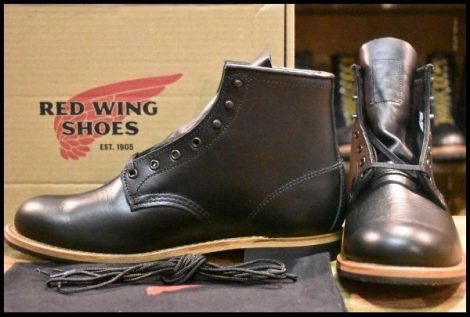 【9D 箱付 未使用 25年】レッドウィング 9423 ベックマン 黒 ブラック エクスカリバー プレーントゥ 9414 9014 ブーツ redwing HOPESMORE