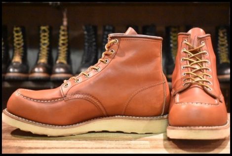 【9E 美品 12年】レッドウィング 8875 アイリッシュセッター 赤茶 オロラセット モックトゥ 編み上げ ブーツ redwing HOPESMORE