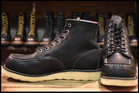 【7.5D 美品 13年】レッドウィング 9075 アイリッシュセッター 黒 ブラック ハーネス モックトゥ 8179 8130 ブーツ redwing HOPESMORE