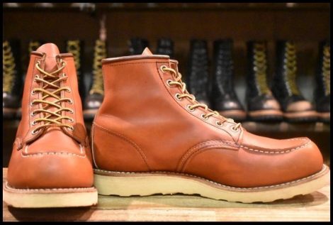 【9E 美品 12年】レッドウィング 8875 アイリッシュセッター 赤茶 オロラセット モックトゥ 編み上げ ブーツ redwing HOPESMORE