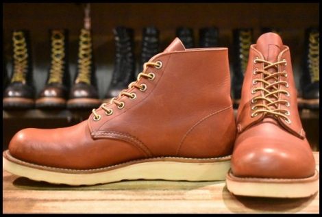 【8D 良品 10年】レッドウィング 8166 アイリッシュセッター 赤茶 オロラセット プレーントゥ 編み上げ ブーツ redwing HOPESMORE