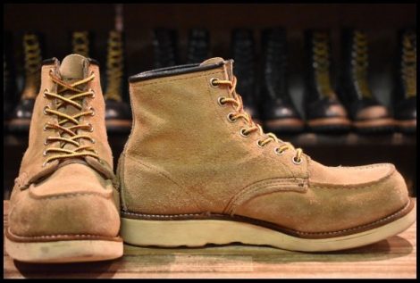 【6E 良品 犬タグ 99年】レッドウィング 8173 スエード アイリッシュセッター タン ラフアウト モックトゥ ブーツ redwing HOPESMORE