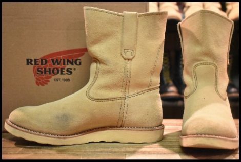 【8.5E 箱付 良品 12年】レッドウィング 8168 スエード ペコス ホーソーン アビレーン ラフアウト ブーツ redwing pecos HOPESMORE