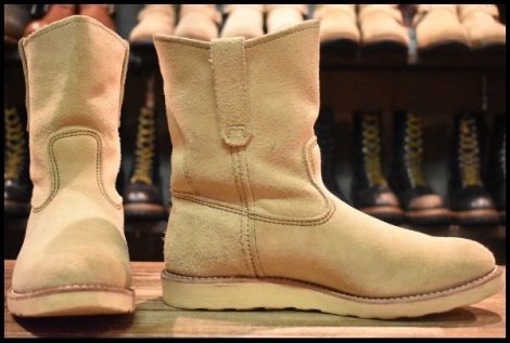 【8.5E 箱付 良品 12年】レッドウィング 8168 スエード ペコス ホーソーン アビレーン ラフアウト ブーツ redwing pecos HOPESMORE